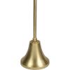 JONATHAN Y END4007A Irida 24″ Art Deco Designer Pedestal Drink Table and Decorative End Table with Hammered Round Top and Bell Base for Living Room, Bedroom, Office, Bathroom, Antique Gold(Antique Gold)