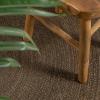 JONATHAN Y Zara Braided Jute Blue 5′ Round Indoor Area Rug, Casual, Classic, Coastal, Cottage, Easy-Cleaning for Living Room, Bedroom, Kitchen, Pet Friendly, Non-Shedding (RNF116C-5R)(Brown)