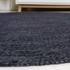 JONATHAN Y Zara Braided Jute Blue 5′ Round Indoor Area Rug, Casual, Classic, Coastal, Cottage, Easy-Cleaning for Living Room, Bedroom, Kitchen, Pet Friendly, Non-Shedding (RNF116C-5R)(Navy)