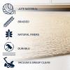 JONATHAN Y Zara Braided Jute Blue 5′ Round Indoor Area Rug, Casual, Classic, Coastal, Cottage, Easy-Cleaning for Living Room, Bedroom, Kitchen, Pet Friendly, Non-Shedding (RNF116C-5R)(Ivory)