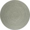 JONATHAN Y Zara Braided Jute Blue 5′ Round Indoor Area Rug, Casual, Classic, Coastal, Cottage, Easy-Cleaning for Living Room, Bedroom, Kitchen, Pet Friendly, Non-Shedding (RNF116C-5R)(Grey)