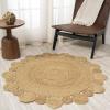 JONATHAN Y Eden Jute Hippie Circle Natural 5′ Round Indoor Area Rug, Natural-Fibers, Geometric, Easy-Cleaning for Living Room, Bedroom, Kitchen, Pet Friendly, Non-Shedding (RNF102A-5R)(6′ (Round))