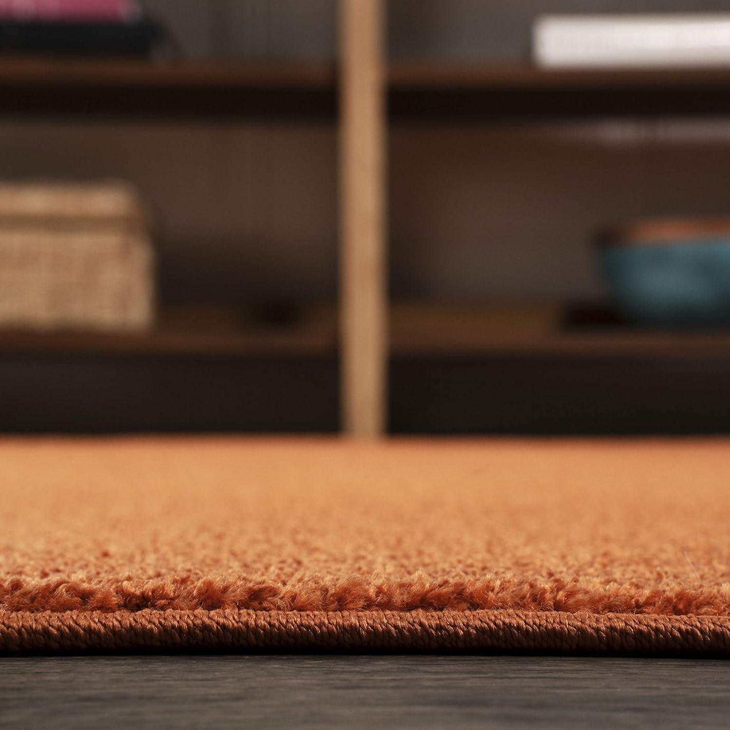 imageJONATHAN Y Haze Solid LowPile Orange Indoor Area Rug 3x5 CoastalBohemianMinimalistClassic EasyCleaning for Living RoomBedroomKitchenPet FriendlyNonShedding SEU100M3