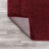 JONATHAN Y Haze Solid Low-Pile Dark Red Indoor Area Rug 3×5, Coastal,Bohemian,Minimalist,Classic, Easy-Cleaning for Living Room,Bedroom,Kitchen,Pet Friendly,Non-Shedding (SEU100Q-3)
