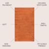 JONATHAN Y Haze Solid Low-Pile Orange Indoor Area Rug 3×5, Coastal,Bohemian,Minimalist,Classic, Easy-Cleaning for Living Room,Bedroom,Kitchen,Pet Friendly,Non-Shedding (SEU100M-3)