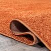 JONATHAN Y Haze Solid Low-Pile Orange Indoor Area Rug 3×5, Coastal,Bohemian,Minimalist,Classic, Easy-Cleaning for Living Room,Bedroom,Kitchen,Pet Friendly,Non-Shedding (SEU100M-3)