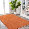 JONATHAN Y Haze Solid Low-Pile Orange Indoor Area Rug 3×5, Coastal,Bohemian,Minimalist,Classic, Easy-Cleaning for Living Room,Bedroom,Kitchen,Pet Friendly,Non-Shedding (SEU100M-3)