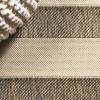 JONATHAN Y Wide Stripe Indoor Outdoor Area Rug 3X5 Beige/Brown, Aveiro for Backyard, Patio, Porch, Easy-Cleaning, High Traffic, Pet-Friendly, Non-Shedding (SMB112A-3)(Beige/Brown)