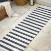 JONATHAN Y Wide Stripe Indoor Outdoor Area Rug 3X5 Beige/Brown, Aveiro for Backyard, Patio, Porch, Easy-Cleaning, High Traffic, Pet-Friendly, Non-Shedding (SMB112A-3)(Black/Cream)