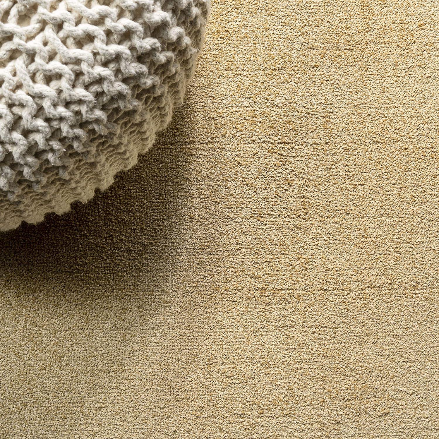 imageJONATHAN Y Haze Solid LowPile Mustard Indoor Area Rug 3x5 CoastalBohemianMinimalistClassic EasyCleaning for Living RoomBedroomKitchenPet FriendlyNonShedding SEU100B3