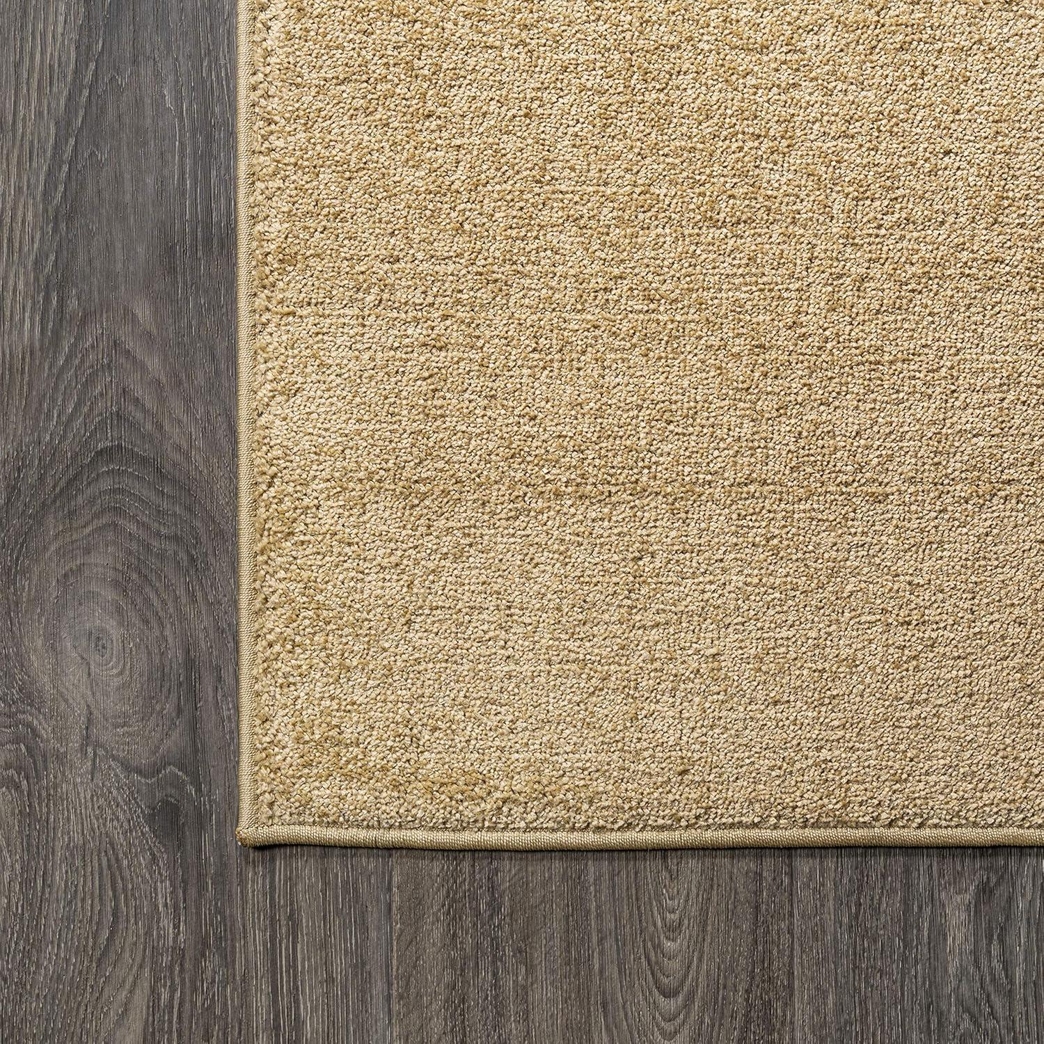 imageJONATHAN Y Haze Solid LowPile Mustard Indoor Area Rug 3x5 CoastalBohemianMinimalistClassic EasyCleaning for Living RoomBedroomKitchenPet FriendlyNonShedding SEU100B3