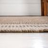 JONATHAN Y 3-Stripe Border Indoor Outdoor Area Rug 3X5 Beige/Cream, Dover Classic for Backyard, Patio, Porch, Easy-Cleaning, High Traffic, Pet-Friendly, Non-Shedding (TSN209A-3)(2′ x 7’10” (Runner))