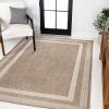 JONATHAN Y 3-Stripe Border Indoor Outdoor Area Rug 3X5 Beige/Cream, Dover Classic for Backyard, Patio, Porch, Easy-Cleaning, High Traffic, Pet-Friendly, Non-Shedding (TSN209A-3)(5’3″ x 7’7″ (Rectangular))