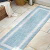 JONATHAN Y Scandi Border Indoor Outdoor Area Rug 3X5 Aqua/Ivory, Minimalist for Backyard, Patio, Porch, Easy-Cleaning, High Traffic, Pet-Friendly, Non-Shedding (SMB118A-3)(2’2″ x 8′ (Runner))