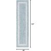 JONATHAN Y Scandi Border Indoor Outdoor Area Rug 3X5 Aqua/Ivory, Minimalist for Backyard, Patio, Porch, Easy-Cleaning, High Traffic, Pet-Friendly, Non-Shedding (SMB118A-3)(2’2″ x 10′ (Runner))