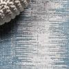 JONATHAN Y Scandi Border Indoor Outdoor Area Rug 3X5 Aqua/Ivory, Minimalist for Backyard, Patio, Porch, Easy-Cleaning, High Traffic, Pet-Friendly, Non-Shedding (SMB118A-3)(2’2″ x 8′ (Runner))