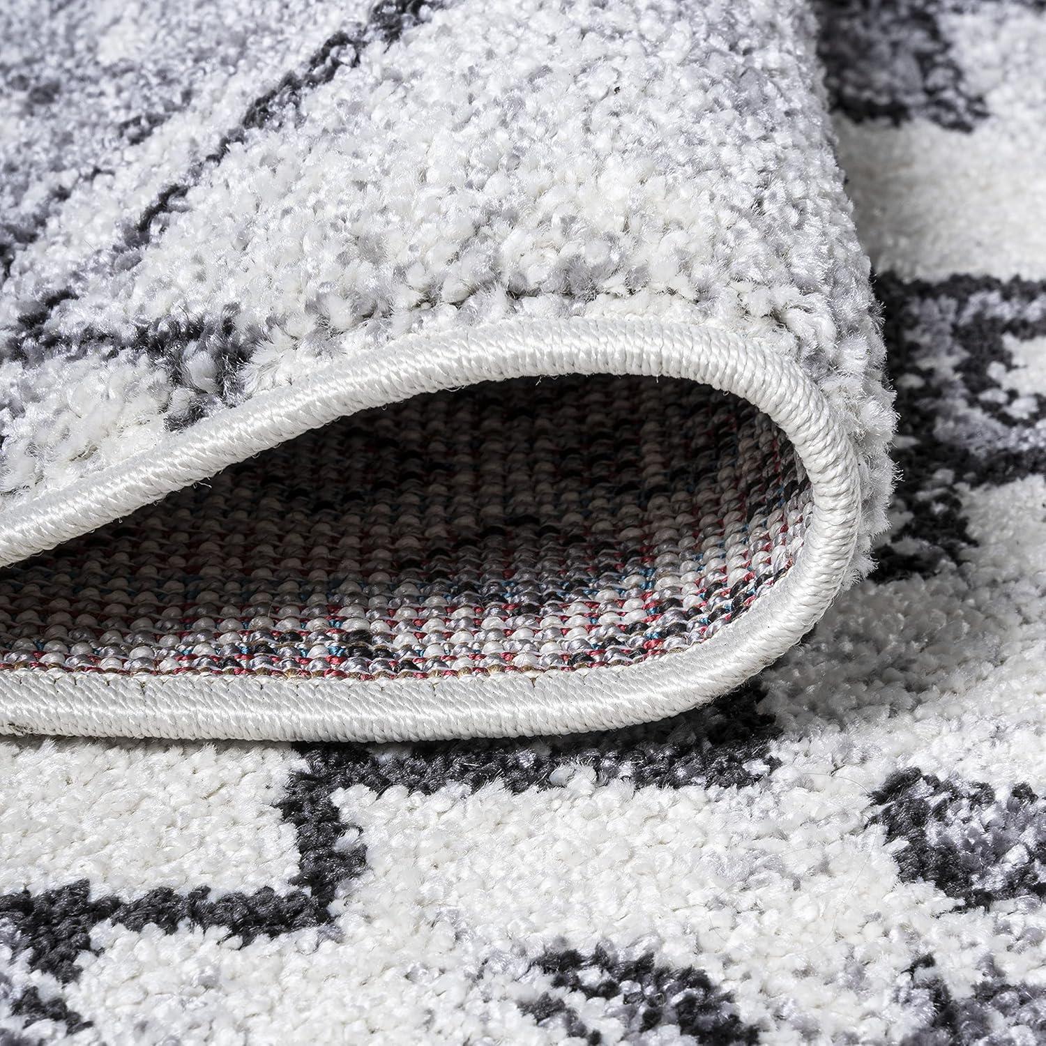 imageJONATHAN Y Azmar Geometric Distressed IvoryBlack Runner Rug 2x8 Moroccan Bohemian Vintage EasyCleaning for Living Room Bedroom Kitchen Pet Friendly NonShedding MOH504A282 x 8 Runner