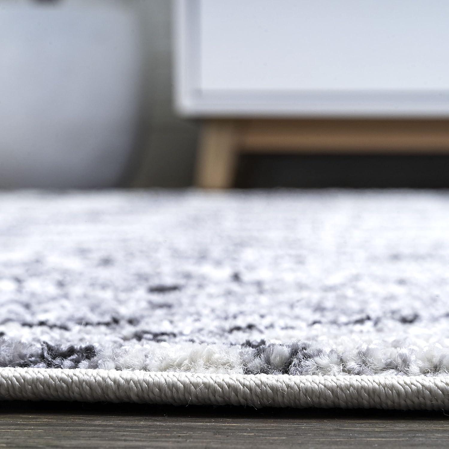 imageJONATHAN Y Azmar Geometric Distressed IvoryBlack Runner Rug 2x8 Moroccan Bohemian Vintage EasyCleaning for Living Room Bedroom Kitchen Pet Friendly NonShedding MOH504A283 x 5 Rectangular