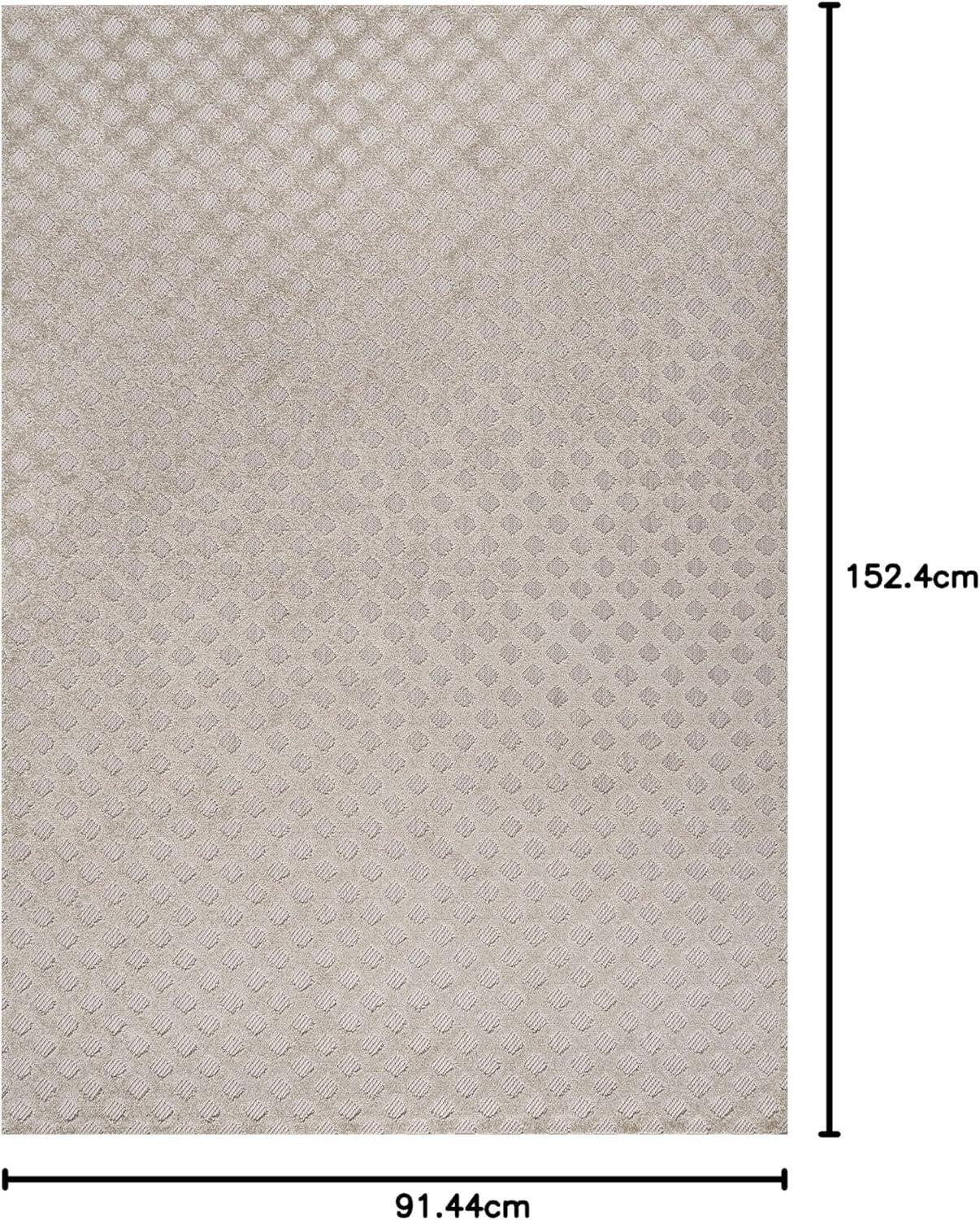 imageJONATHAN Y MiniDiamond Trellis Indoor Outdoor Area Rug 8X10 Beige Rabat HighLow Pile for Backyard Patio Porch EasyCleaning High Traffic PetFriendly NonShedding SBH101A8Beige