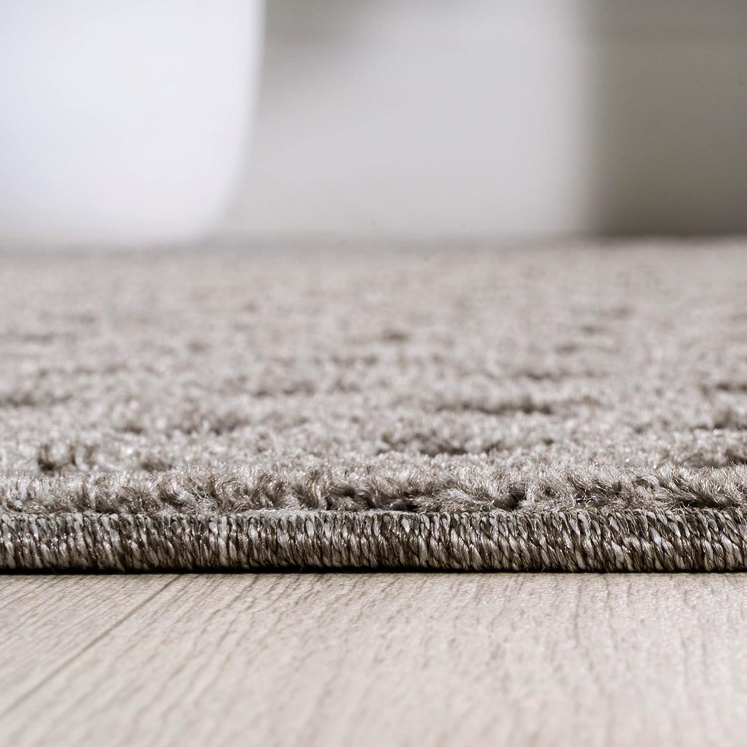 imageJONATHAN Y MiniDiamond Trellis Indoor Outdoor Area Rug 8X10 Beige Rabat HighLow Pile for Backyard Patio Porch EasyCleaning High Traffic PetFriendly NonShedding SBH101A8Dark GrayIvory