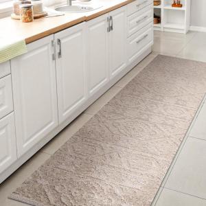 JONATHAN Y Mediterranean Tile Indoor Outdoor Area Rug 8X10 Beige, Citta High-Low Pile for Backyard, Patio, Porch, Easy-Cleaning, High Traffic, Pet-Friendly, Non-Shedding (SBH102A-8)(Beige)