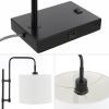 JONATHAN Y JYL1130A Edris 24.75″ Industrial Designer Metal LED Task Lamp with USB Charging Port Minimalist, Modern, Casual, Contemporary, Office, Living Room, Dining Room, Bedroom, Hallway, Black
