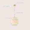 JONATHAN Y JYL2408A Boden 14.5″ 1-Light Vintage Mid-Century Iron LED Pendant with Pleated Shade, Brass Gold/White for Kitchen Island, Bar, Dining Table, Dining Table, Bedroom