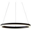 JONATHAN Y JYL7105A Nero 23.63″ Square Contemporary Modern Metal Integrated LED Pendant Light Minimal Midcentury Adjustable Dining Room Living Room Kitchen Island Foyer Bedroom Hallway, Black(Black)