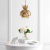 JONATHAN Y JYL9509A 12″ Gold French Country Pendant Light, Adjustable Hanging Ceiling Fixture for Kitchen Island, Dining Room, Hallway, Dimmable, Slope Ceiling Compatible, LED Bulb Included