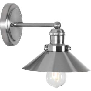 JONATHAN Y JYL7427A Industrial Vanity Light, 2-Light 17.5″ Modern Farmhouse Wall Sconce with Metal Cone Shade, Oil Rubbed Bronze Bathroom Light Fixture Over Mirror, Powder Room, Kitchen(Nickel)