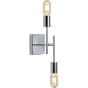 JONATHAN Y JYL7455A Turing 5″ 1-Light Metal LED Wall Sconce Contemporary 2700K LED 4W Bulb for Entryway Lobby Kitchen Bathroom Bedroom Living Room Hallway, Chrome(2 Bulb)
