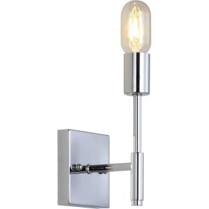 JONATHAN Y JYL7455A Turing 5″ 1-Light Metal LED Wall Sconce Contemporary 2700K LED 4W Bulb for Entryway Lobby Kitchen Bathroom Bedroom Living Room Hallway, Chrome(1 Bulb)