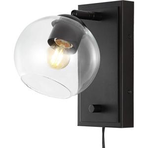 JONATHAN Y JYL7567A Hugo 6″ 1-Light Plug-in/Hardwired Adjustable Iron LED Wall Sconce, Rotary Dimmer, Modern, Mid-Century, Farmhouse, Industrial for Bedroom, Living Room, Office, Oil Rubbed Bronze(Oil-Rubbed Bronze)