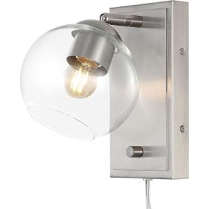 JONATHAN Y JYL7567A Hugo 6″ 1-Light Plug-in/Hardwired Adjustable Iron LED Wall Sconce, Rotary Dimmer, Modern, Mid-Century, Farmhouse, Industrial for Bedroom, Living Room, Office, Oil Rubbed Bronze(Nickel)