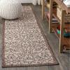 JONATHAN Y Vintage Filigree Indoor Outdoor Area Rug 5X8 Black/Khaki, Madrid Textured Weave for Backyard, Patio, Porch, Easy-Cleaning, High Traffic, Pet-Friendly, Non-Shedding (SMB107A-5)(Taupe/Espresso)