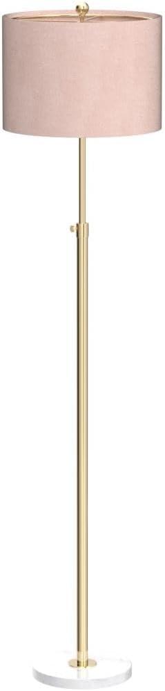 image:imageJONATHAN Y JYL3022B June 65 Adjustable MetalMarble LED Floor Lamp ModernContemporaryGlam for Bedrooms Living Room Office Reading 1 Light Oil Rubbed BronzeBrass GoldWhite