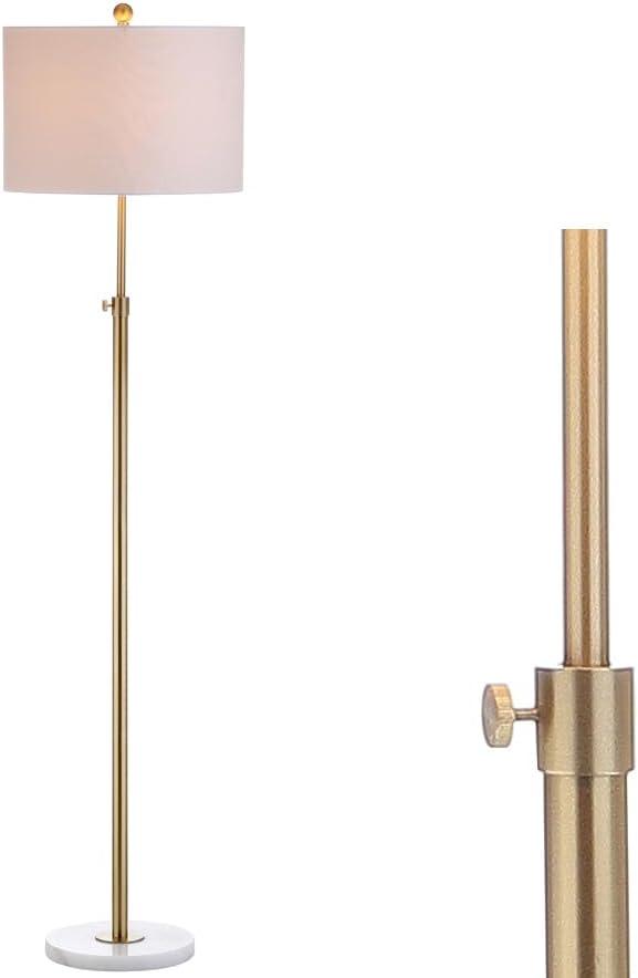 image:imageJONATHAN Y JYL3022B June 65 Adjustable MetalMarble LED Floor Lamp ModernContemporaryGlam for Bedrooms Living Room Office Reading 1 Light Oil Rubbed BronzeBrass GoldWhite