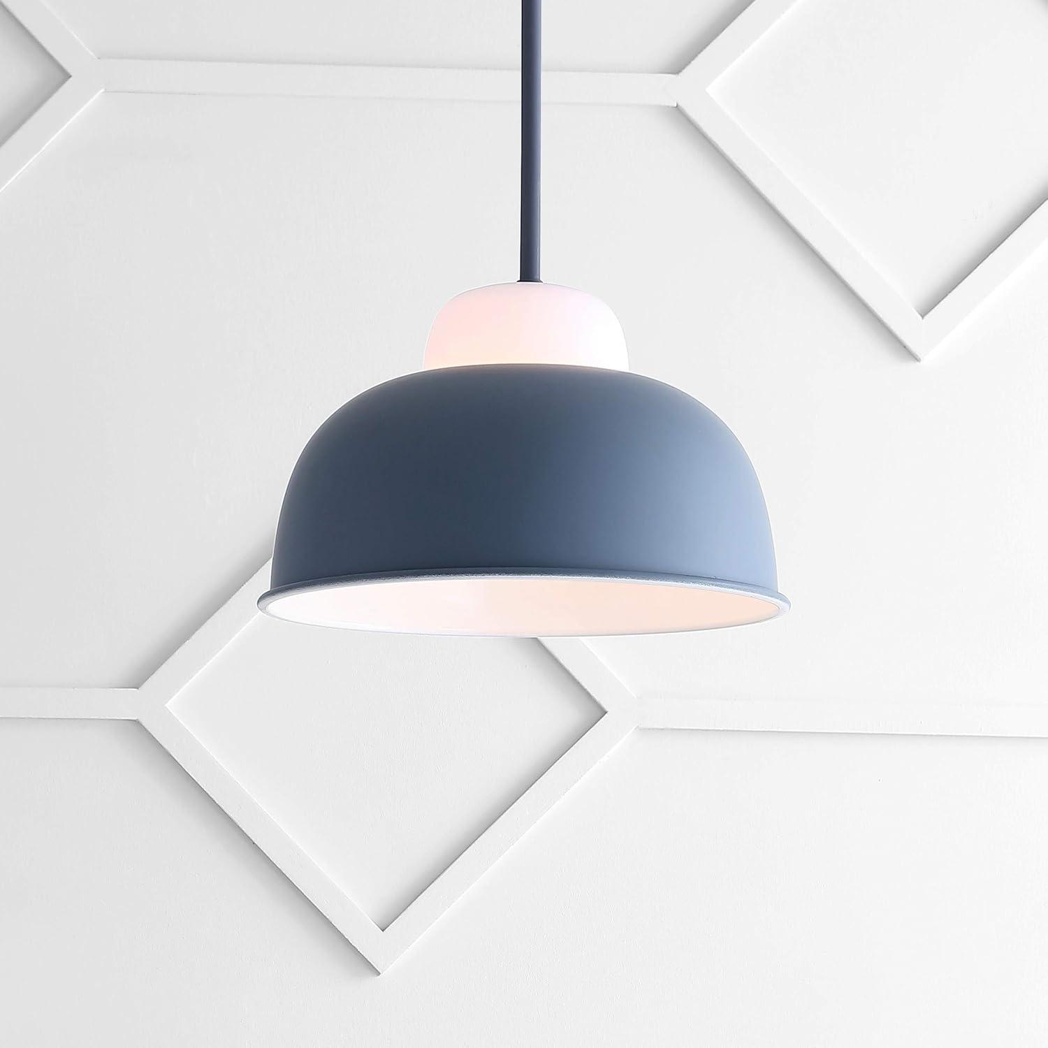 image:imageJONATHAN Y JYL9064A Simon 12 Adjustable MetalGlass LED Pendant Contemporary Transitional Boutique Hotel Style Living Room Dining Room Kitchen Bedroom Bathroom Hallway Foyer Closet Gray