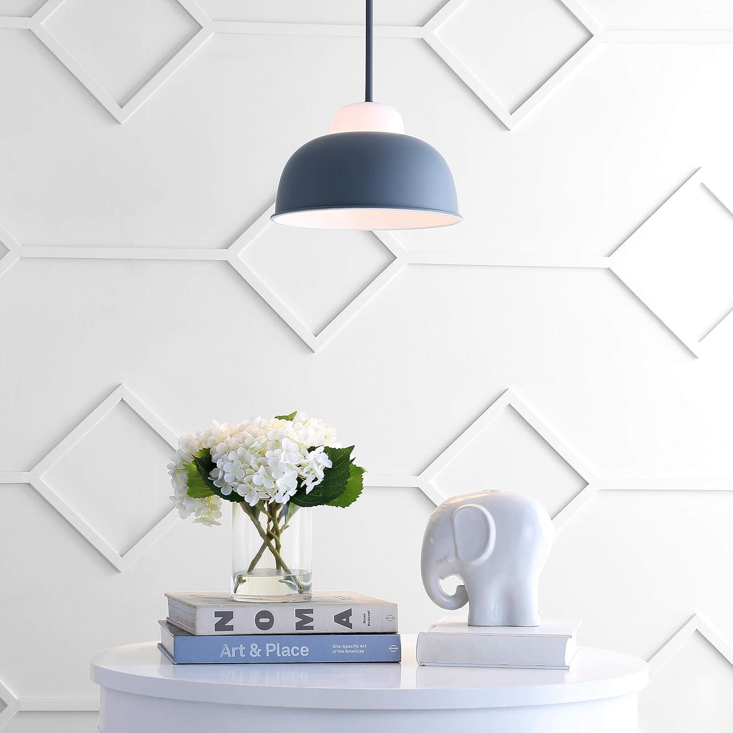 image:imageJONATHAN Y JYL9064A Simon 12 Adjustable MetalGlass LED Pendant Contemporary Transitional Boutique Hotel Style Living Room Dining Room Kitchen Bedroom Bathroom Hallway Foyer Closet Gray