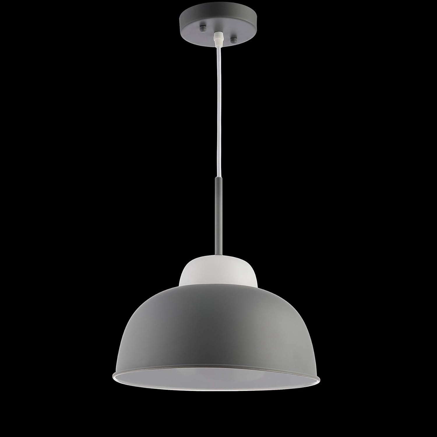 image:imageJONATHAN Y JYL9064A Simon 12 Adjustable MetalGlass LED Pendant Contemporary Transitional Boutique Hotel Style Living Room Dining Room Kitchen Bedroom Bathroom Hallway Foyer Closet Gray