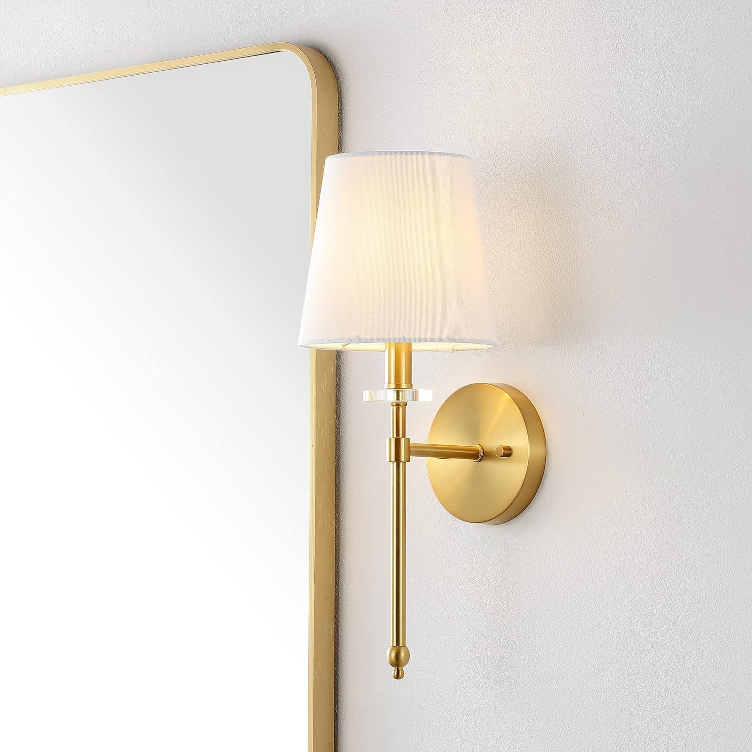 image:imageJONATHAN Y JYL9921A Olivia 23 3Light Modern Midcentury Iron LED Vanity Contemporary French Country Bathroom Hallway Living Room Bedroom Mirror Cabinet Brass Gold65 1Light