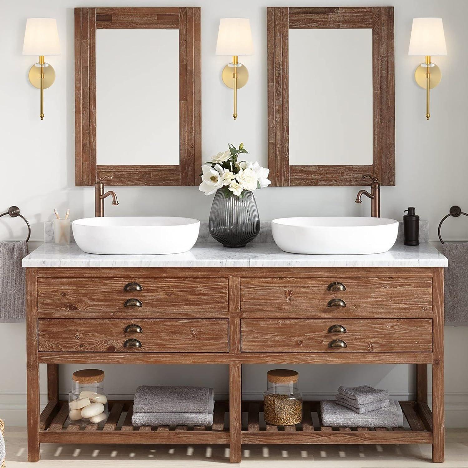 image:imageJONATHAN Y JYL9921A Olivia 23 3Light Modern Midcentury Iron LED Vanity Contemporary French Country Bathroom Hallway Living Room Bedroom Mirror Cabinet Brass Gold65 1Light