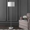 JONATHAN Y JYL3022B June 65″ Adjustable Metal/Marble LED Floor Lamp Modern,Contemporary,Glam for Bedrooms, Living Room, Office, Reading, 1 Light, Oil Rubbed Bronze(Chrome)