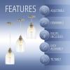 JONATHAN Y JYL3523A Fontaine 6.25″ Adjustable Farmhouse Greige Glass LED Pendant Rustic Modern Industrial Dimmable Dining Room Living Room Kitchen Foyer Bedroom Hallway
