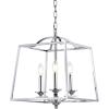JONATHAN Y JYL7411A Gloria 19″ 4-Light Metal LED Pendant Traditional Classic Modern Industrial Farmhouse Dining Room Living Room Kitchen Foyer Bedroom Hallway, Chrome(14.5″ 3-Light)