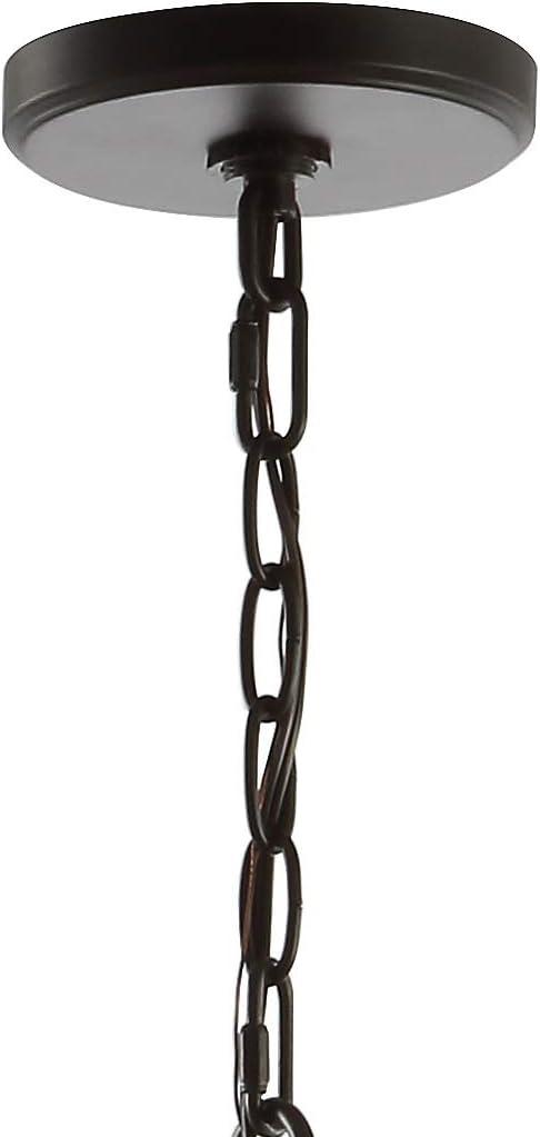 image:imageJONATHAN Y JYL9534A Hutson 4Light 21 Iron Modern Angled LED Chandelier Bohemian Casual Cottage Designer Farmhouse Glam Industrial Rustic Transitional Living Room Kitchen Bedroom Black