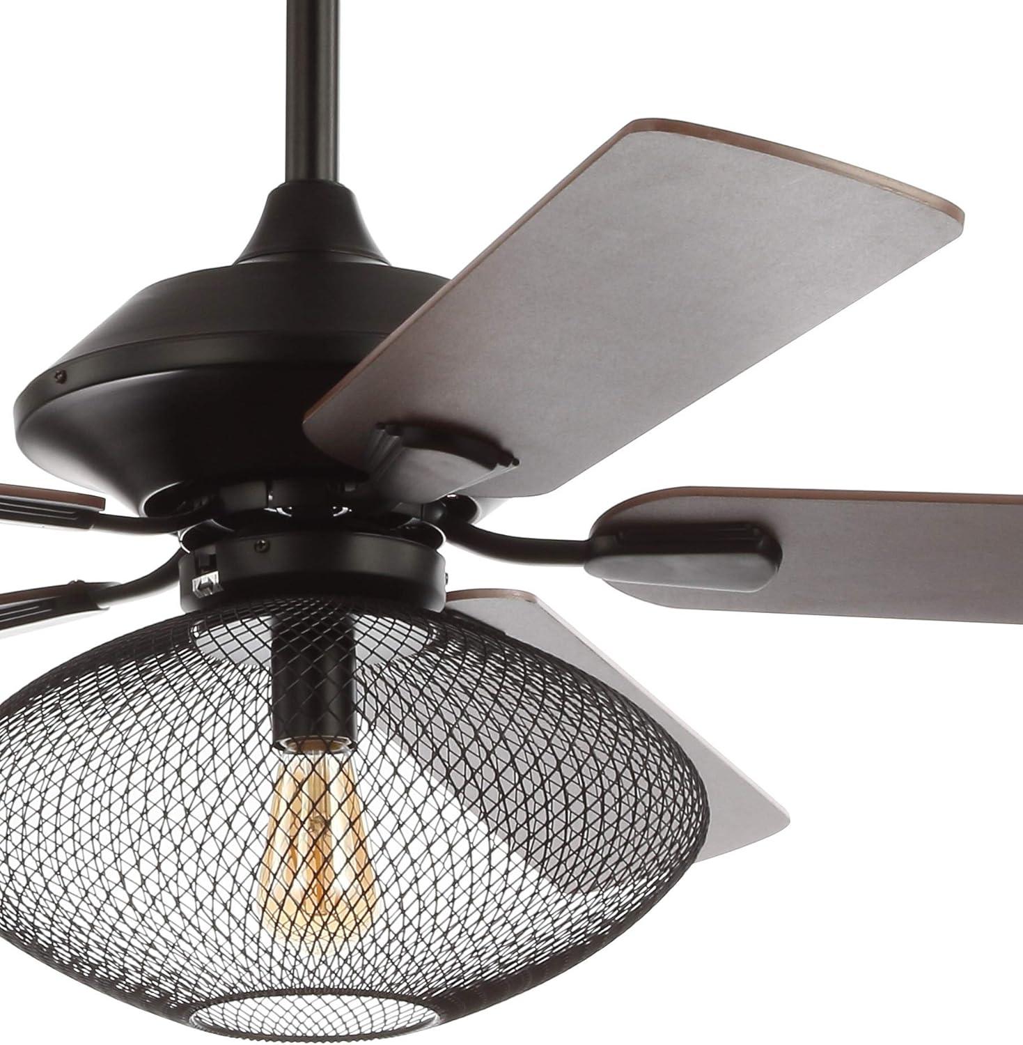 image:imageJONATHAN Y JYL9605A Clift 52 1Light MidCentury LED Ceiling Fan with Remote Transitional Glam Classic Modern Contemporary Living Room Family Room Dining Room Bedroom Oil Rubbed Bronze