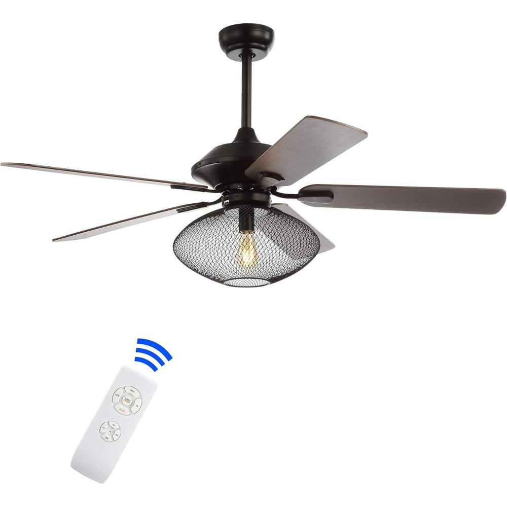 image:imageJONATHAN Y JYL9605A Clift 52 1Light MidCentury LED Ceiling Fan with Remote Transitional Glam Classic Modern Contemporary Living Room Family Room Dining Room Bedroom Oil Rubbed Bronze