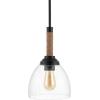JONATHAN Y JYL1103A Alys 7.63″ Adjustable Rope-Wrap Modern Iron/Glass LED Pendant, Farmhouse, Industrial, Rustic, Transitional for Dining Room, Kitchen, Living Room, Black