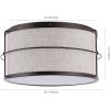 JONATHAN Y JYL1313A Evan 14″ 2-Light Rustic Farmhouse Iron LED Flush Mount Industrial Modern 2700K Cozy Warm Light Kitchen Hallway Bathroom Stairwell Entryway Foyer, Oil Rubbed Bronze